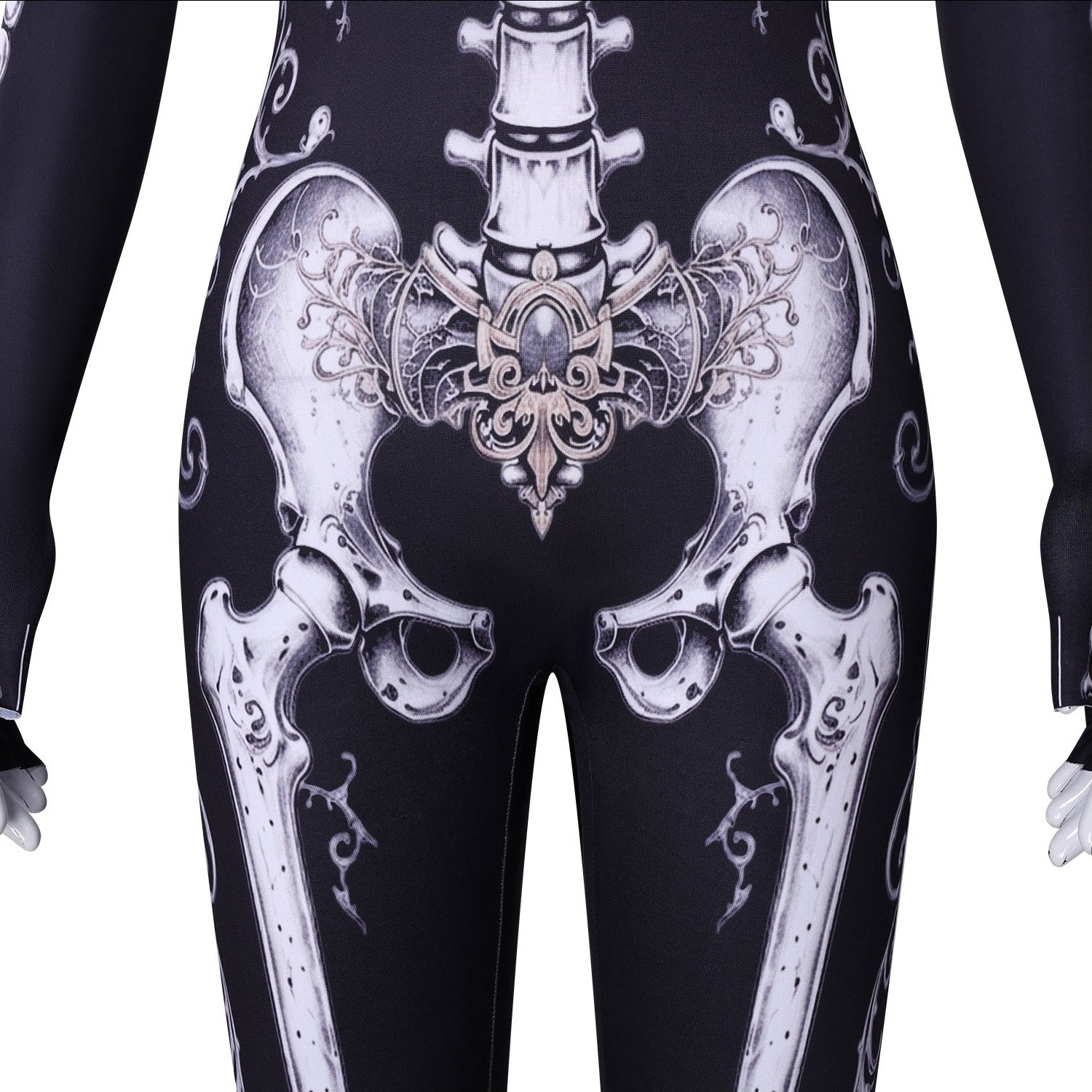 Halloween Skeleton Bodysuit Cosplay Costumes Women's Jumpsuit Themed Party Outfit