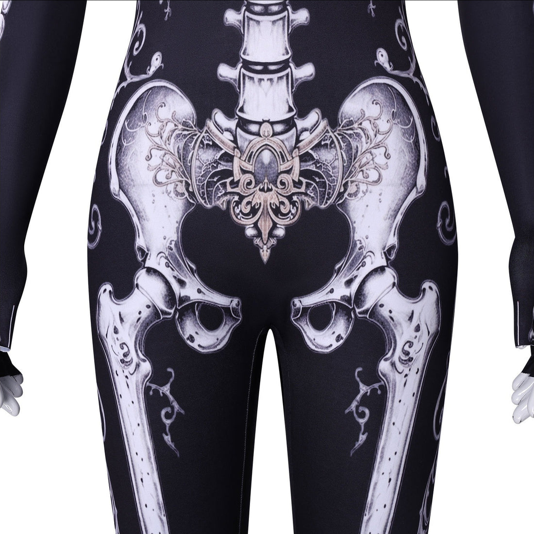 Halloween Skeleton Bodysuit Cosplay Costumes Women's Jumpsuit Themed Party Outfit