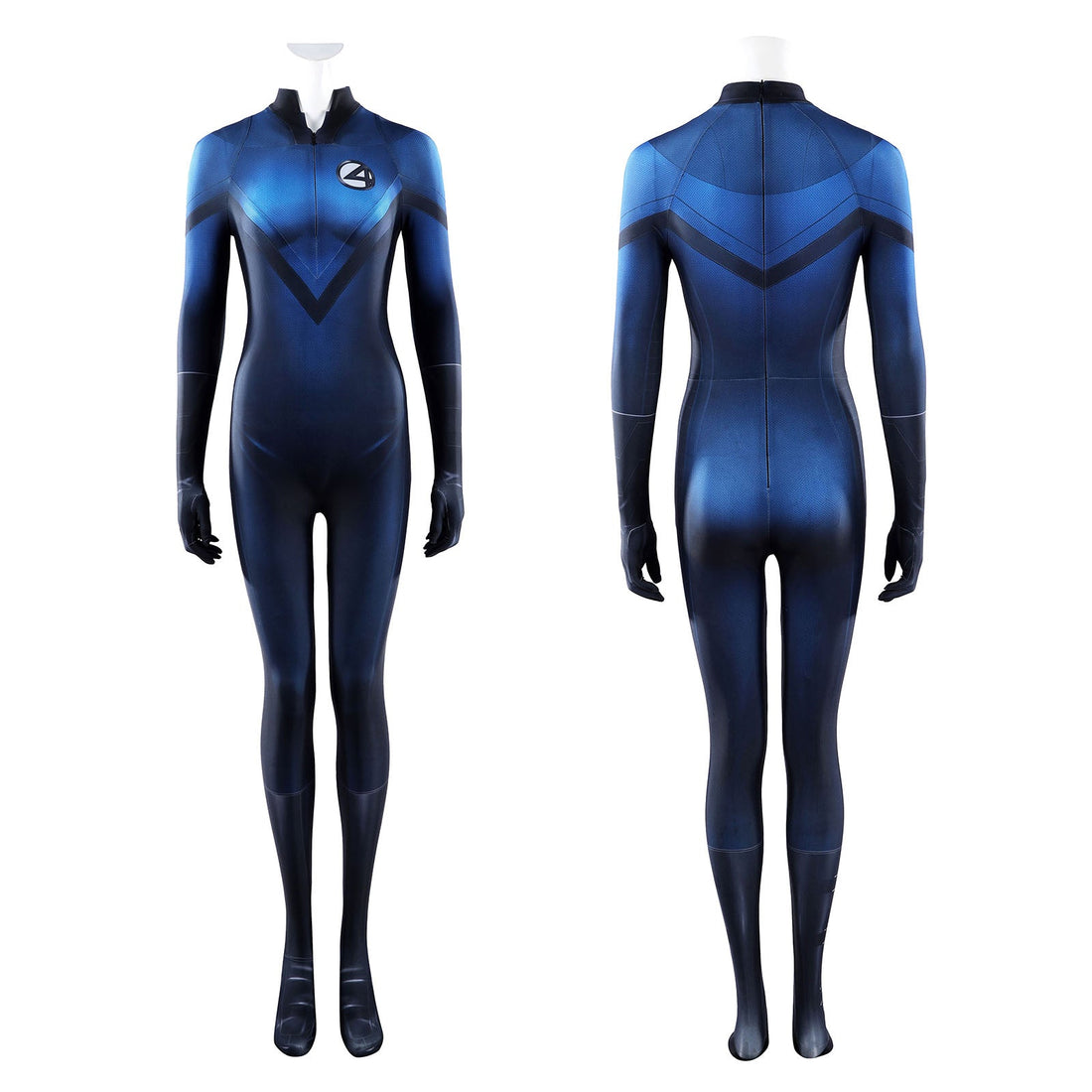Fantastic Four Invisible Woman Cosplay Costumes Women's Jumpsuit for Halloween Themed Carnival PartyThemed Carnival Party Outfit