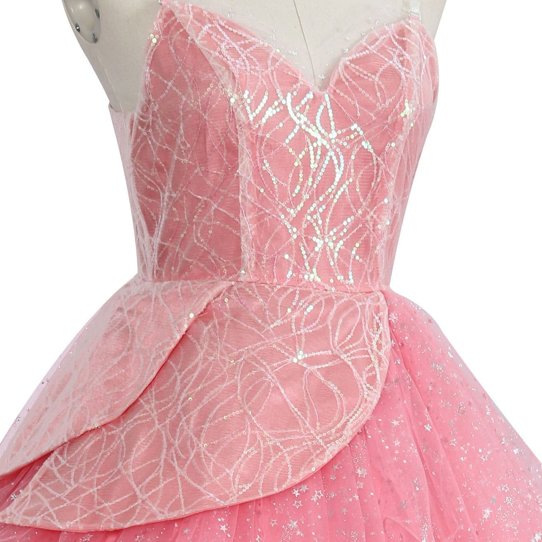 Wicked: For Good Witch Glinda Adult Pink Dress Cosplay Costumes