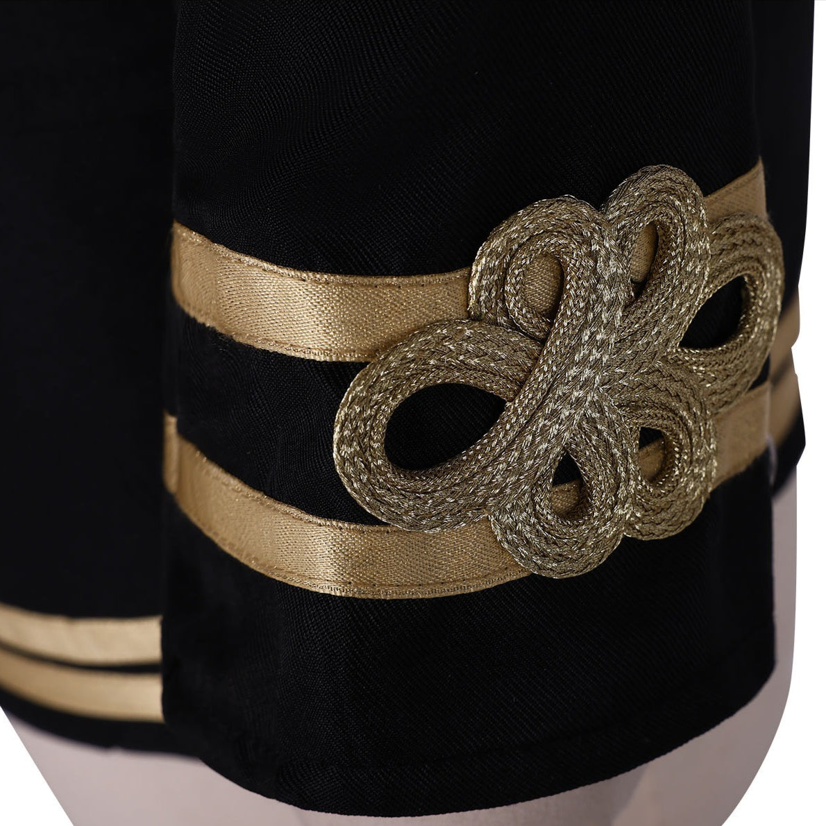 K-Pop Girl IVE Jang Won Young Same Style White Sailor Navy Uniform Stage Outfit