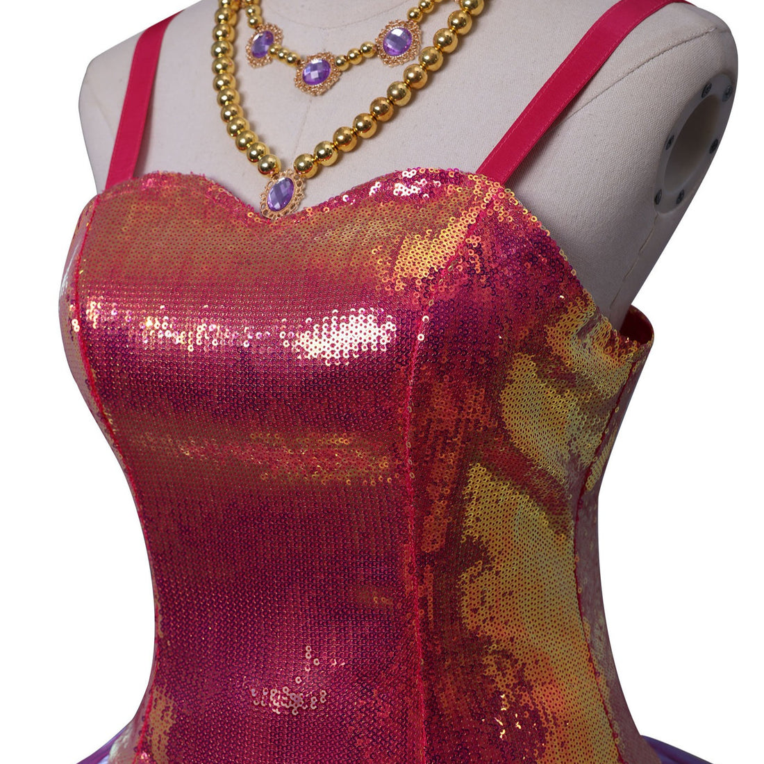 Dream House Cosplay Costume - Pink Sequin Party Dress for Women Girls Halloween Carnival