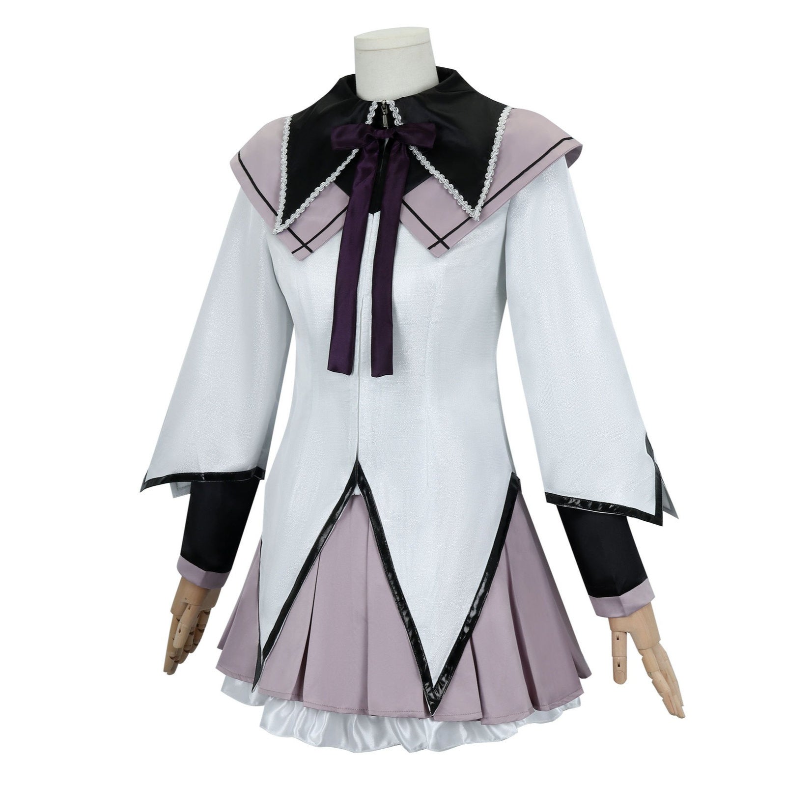 Puella Magi Madoka Magica Akemi Homura Combat Suit Cosplay Costumes