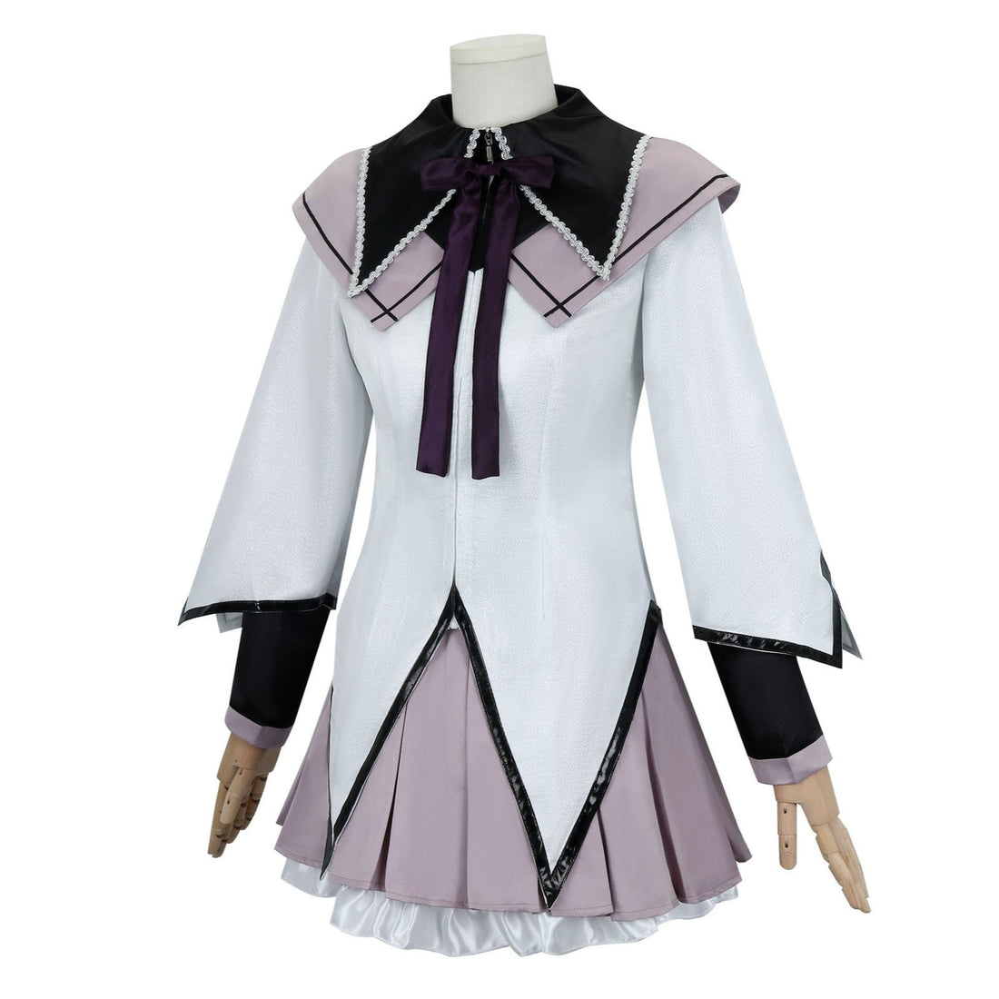 Puella Magi Madoka Magica Akemi Homura Combat Suit Cosplay Costumes