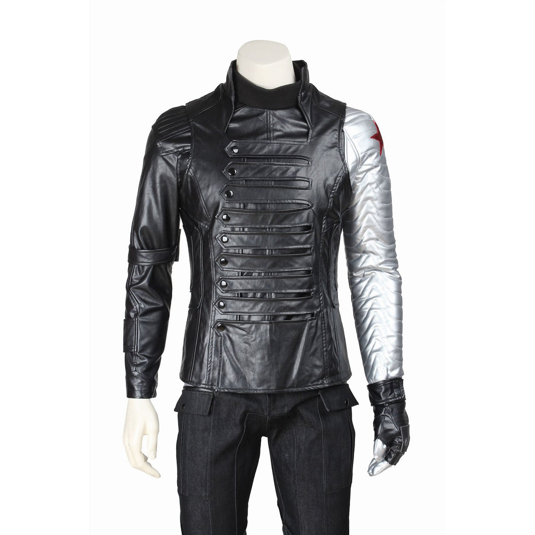 Captain America 2 Winter Soldier Bucky Barnes Male Fullset Cosplay CostumesThemed Carnival Party Outfit