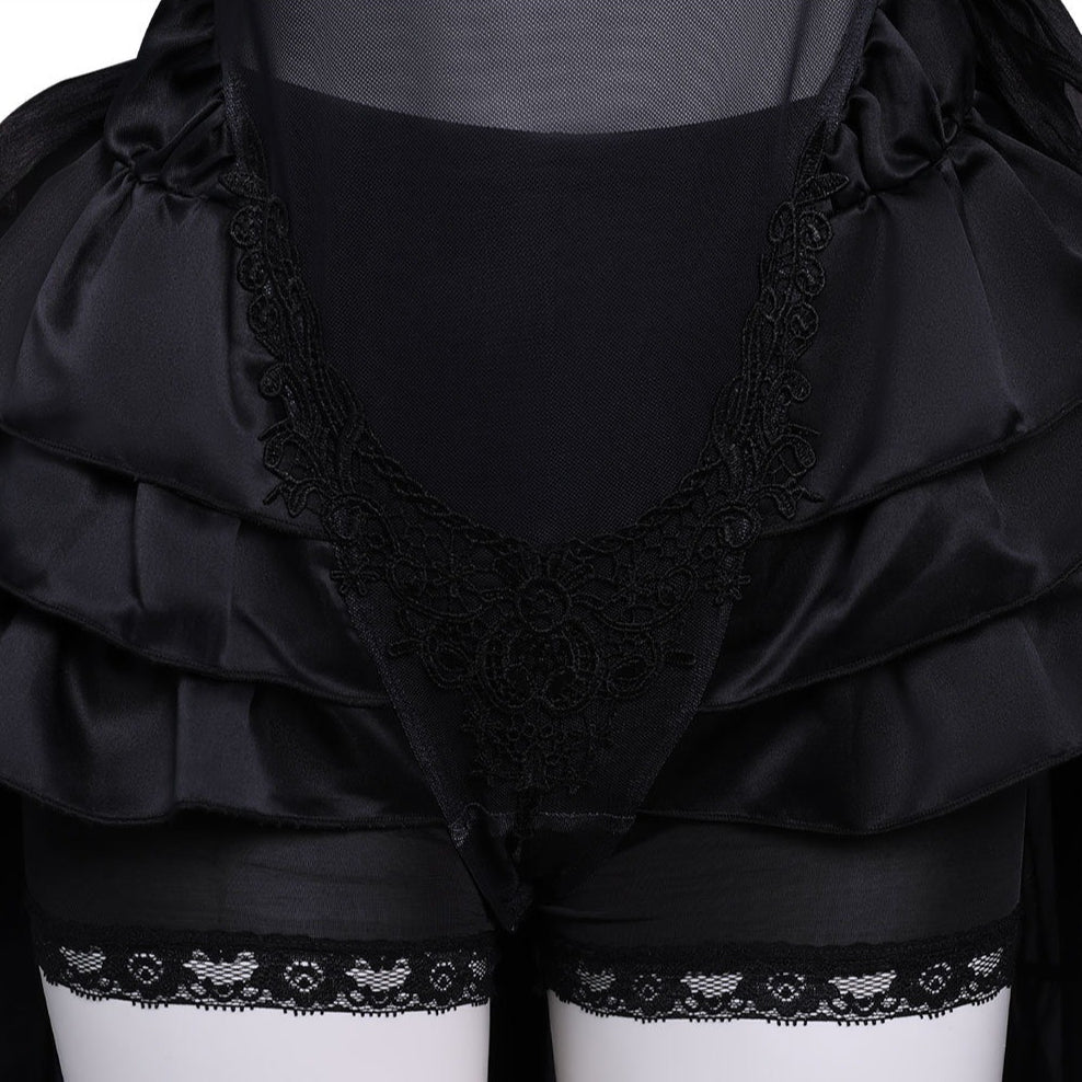 NieR:Automata YoRHa No.2 Type B 2B Black Bridal Gown Cosplay Costumes