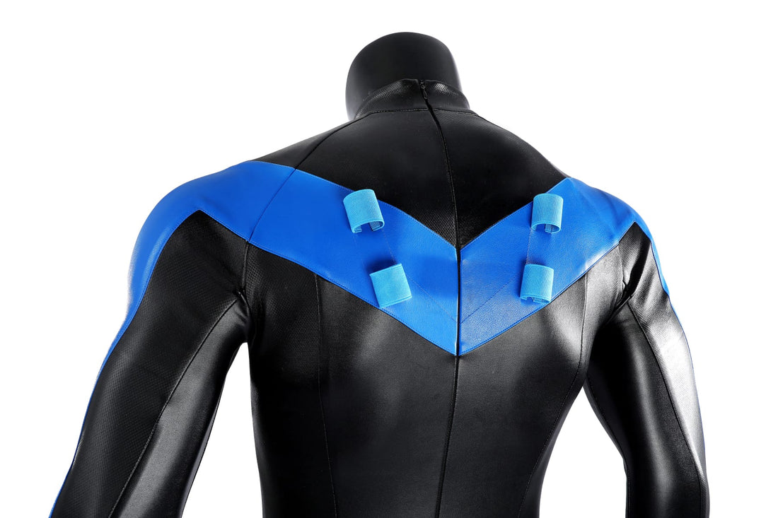 Nightwing Blue Battle Suit Top Level Movie Cosplay Costumes