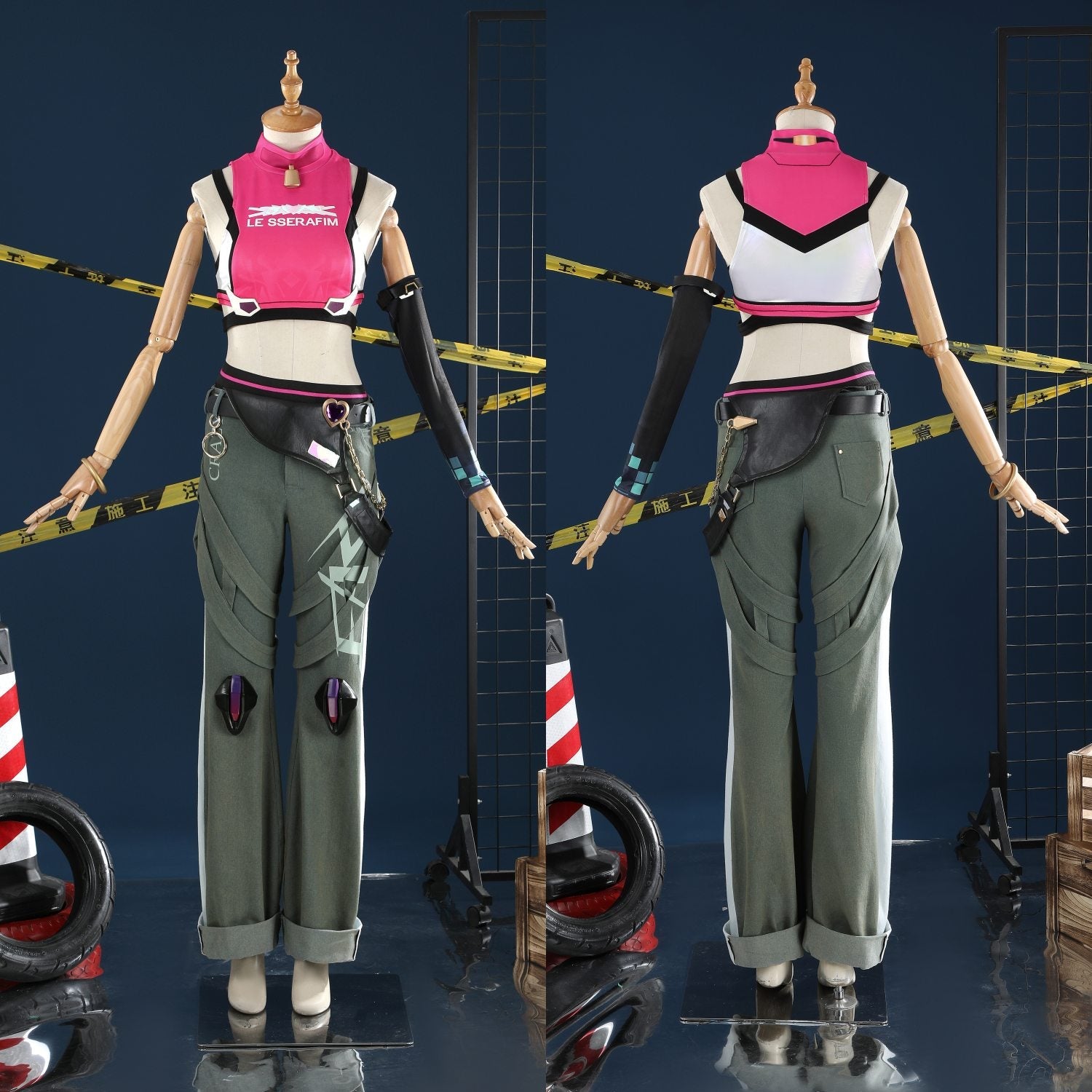 Overwatch 2 Juno X LE SSERAFIM FEARLESS Female Cosplay CostumesThemed Carnival Party Outfit