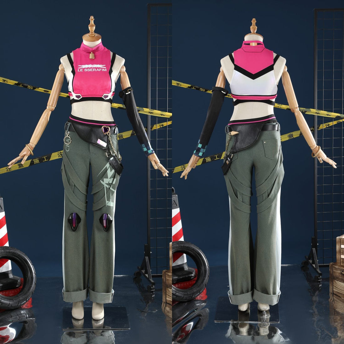 Overwatch 2 Juno X LE SSERAFIM FEARLESS Female Cosplay CostumesThemed Carnival Party Outfit