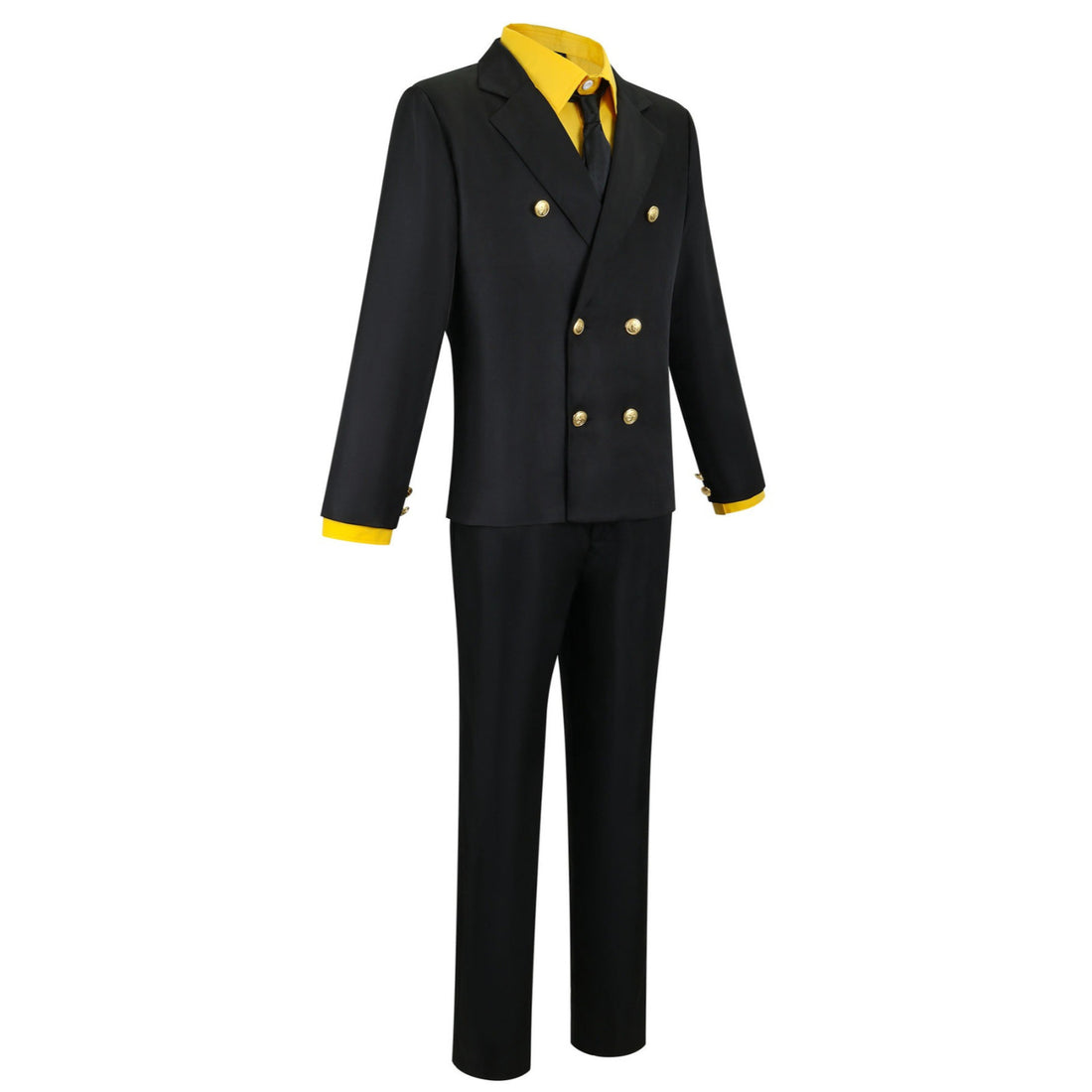 Navigation Sanji Cosplay Costume Blue Yellow Uniform One Piece Halloween Outfit for Men