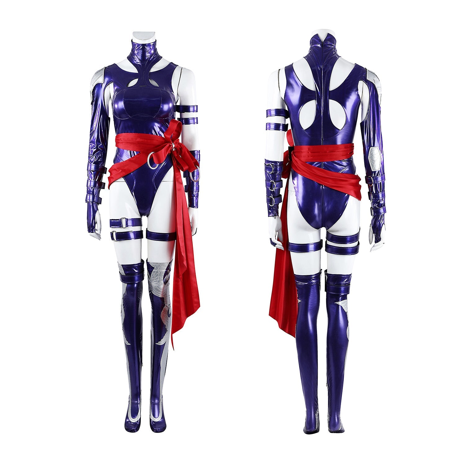 Marvel Rivals Luna Snow Psylocke Bodysuit Full Set Cosplay CostumesThemed Carnival Party Outfit