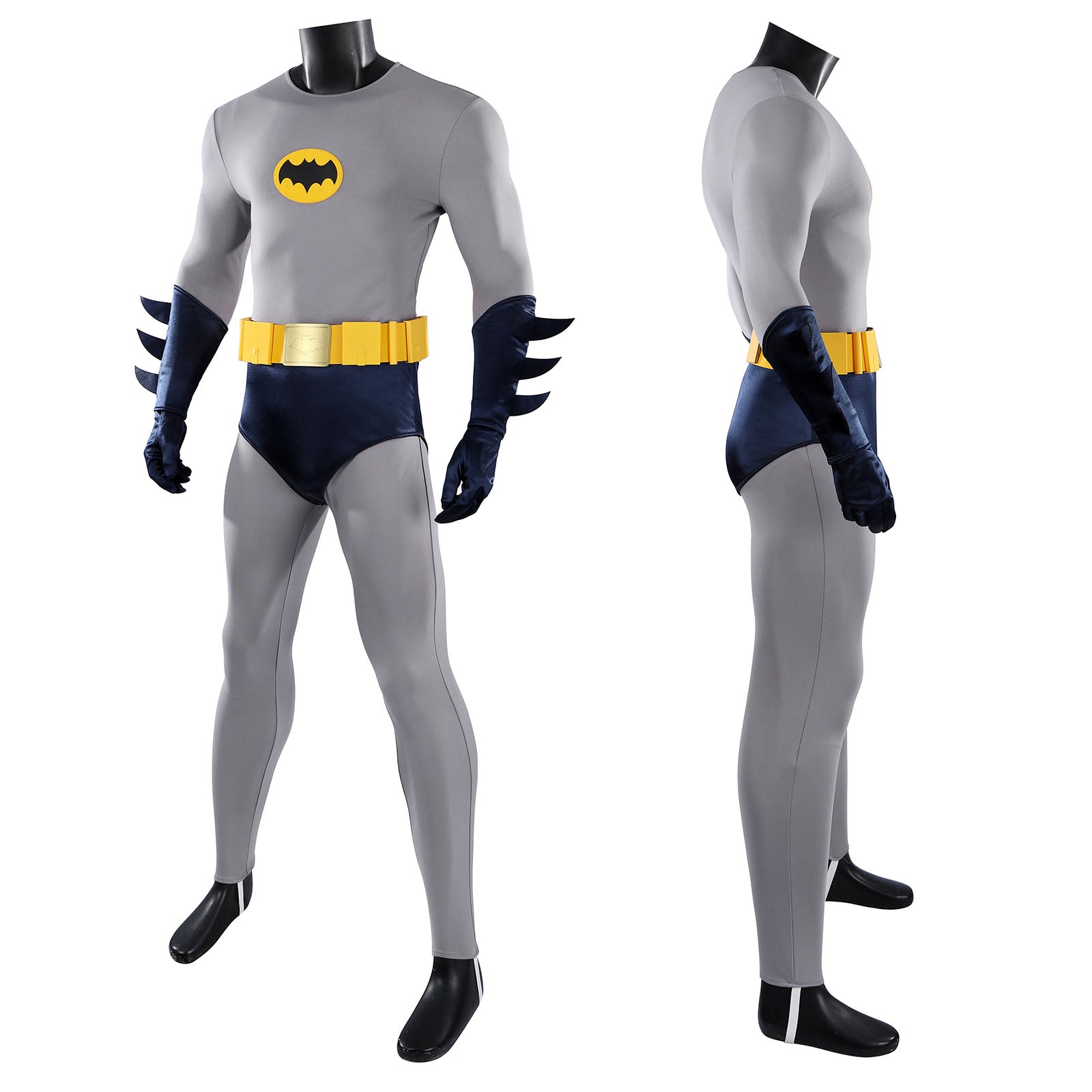 Retro Batman 1966 Adam West Top Level Movie Cosplay CostumesThemed Carnival Party Outfit
