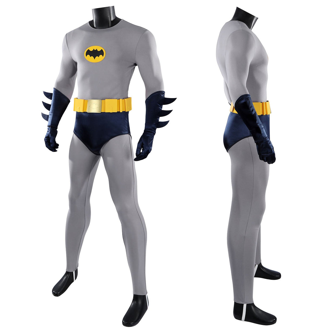 Retro Batman 1966 Adam West Top Level Movie Cosplay CostumesThemed Carnival Party Outfit