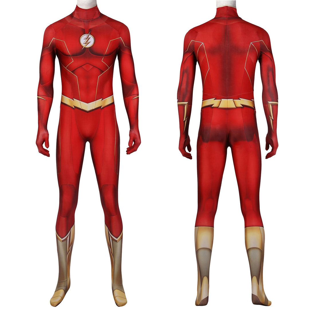 The Flash season 8 Barry Allen Male Jumpsuit with Mask Cosplay Costumes