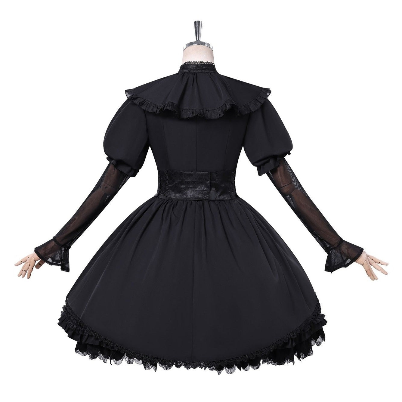 Identity V Gardener Emma Woods Black White Waltz Cosplay Costumes Lolita Dress Halloween Party Outfit