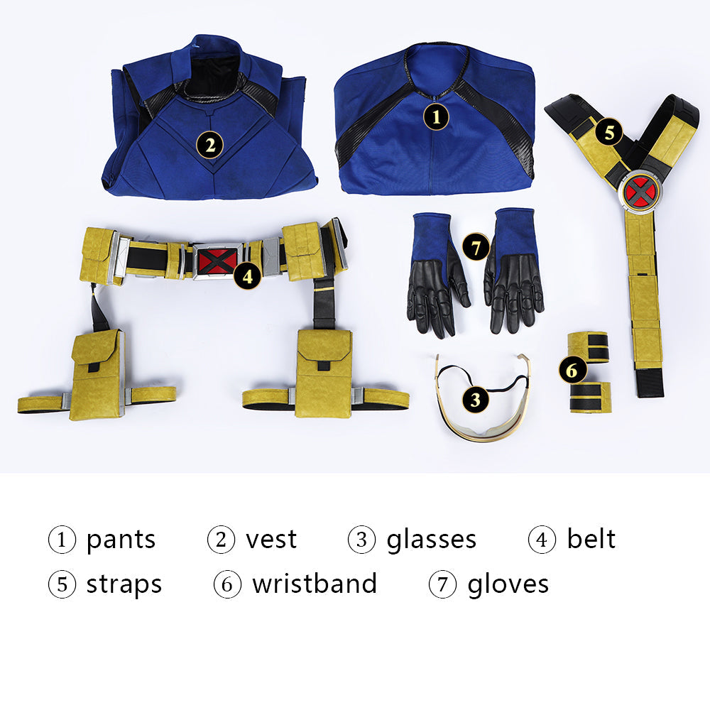 Avengers: Doomsday Cyclops Cosplay Costumes Men's Top Level Themed Party OutfitsThemed Carnival Party Outfit