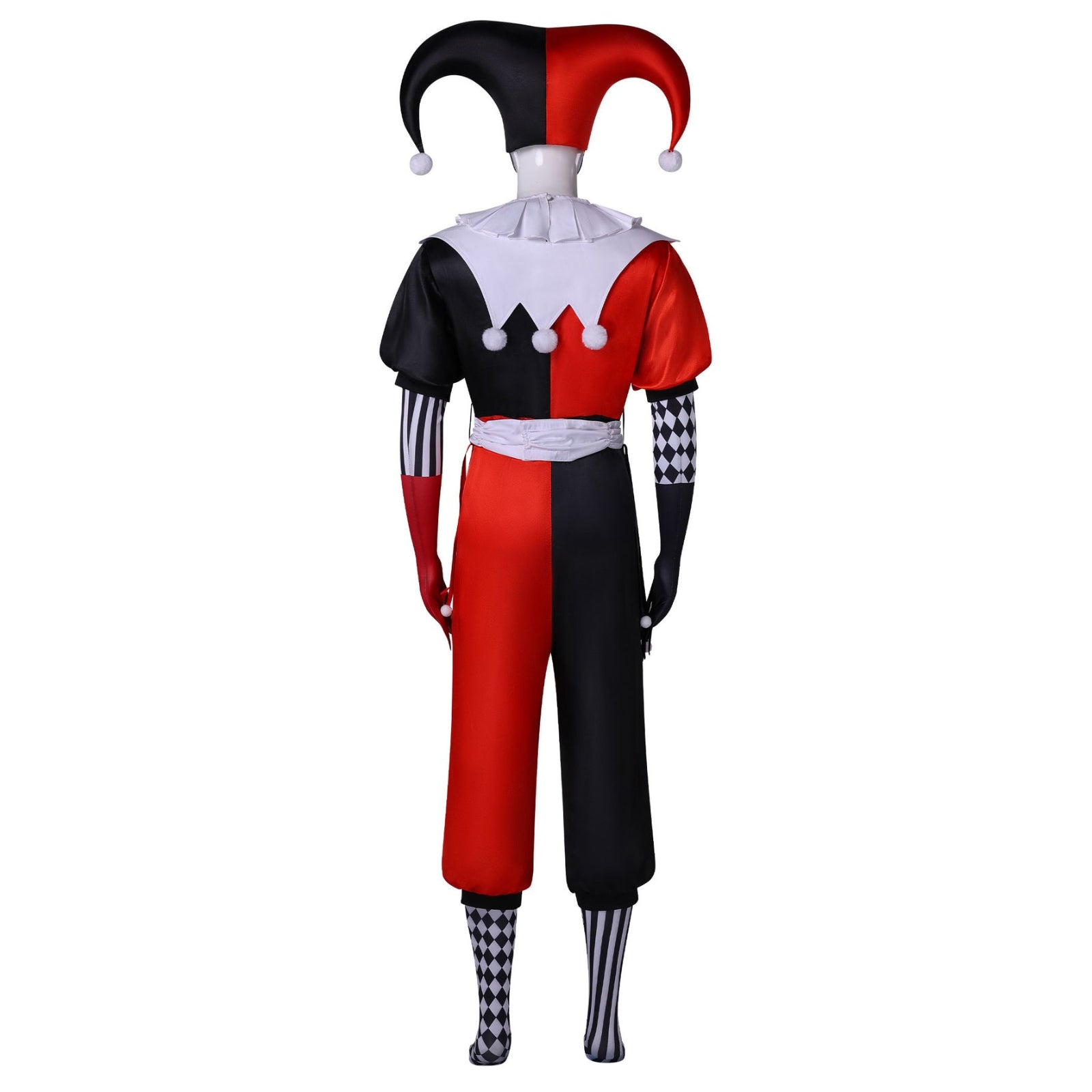 Clown and Queen Cosplay Costumes Women and Men Joker Halloween Carnival Party Outfit