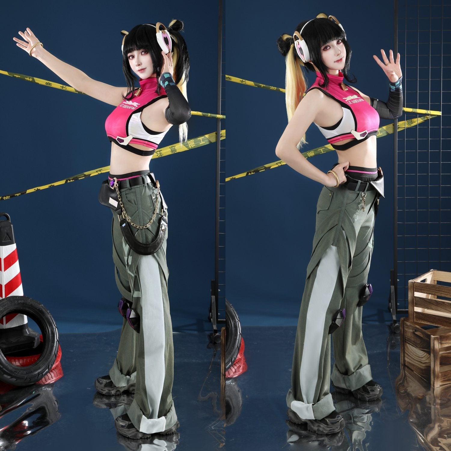 Overwatch 2 Juno X LE SSERAFIM FEARLESS Female Cosplay CostumesThemed Carnival Party Outfit