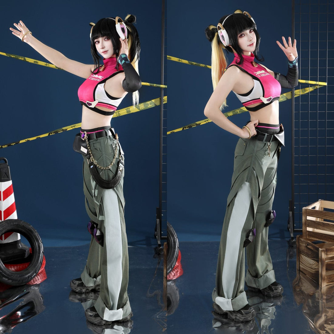 Overwatch 2 Juno X LE SSERAFIM FEARLESS Female Cosplay CostumesThemed Carnival Party Outfit