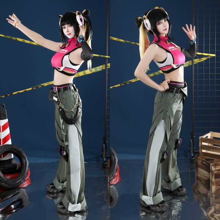 Overwatch 2 Juno X LE SSERAFIM FEARLESS Female Cosplay CostumesThemed Carnival Party Outfit