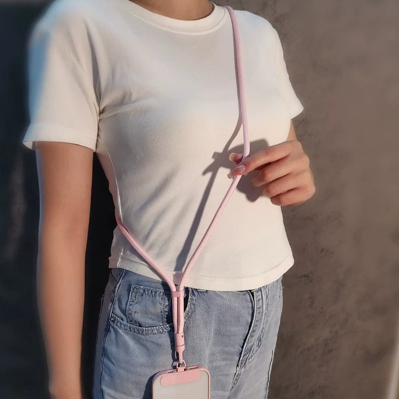 Rotatable Buckle Crossbody Neck Phone Strap with Tether Tabs – Adjustable Wristlet & Hand Lanyard