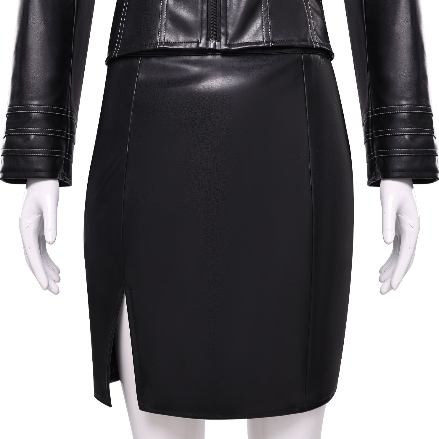 Resident Evil Ada Wong Black Leather Suit Cosplay Costumes Halloween Themed Carnival Outfit