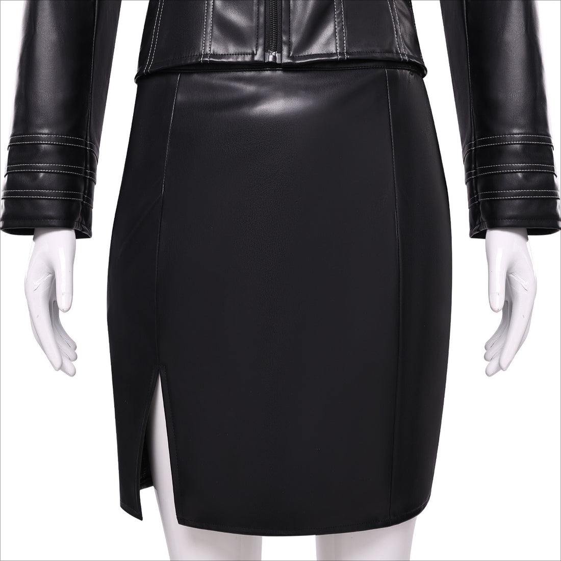 Resident Evil Ada Wong Black Leather Suit Cosplay Costumes Halloween Themed Carnival Outfit