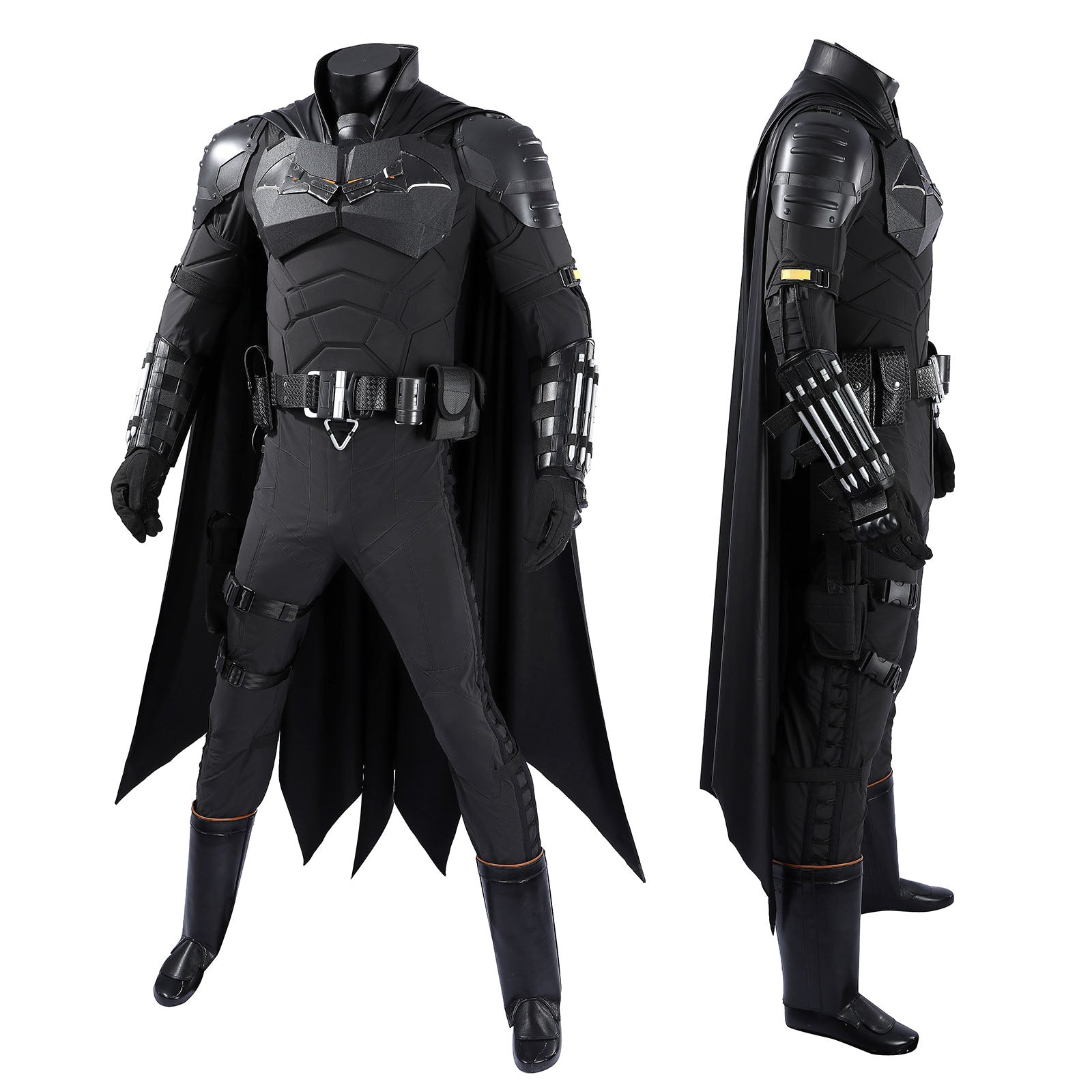 The Batman 2022 Bruce Wayne Cosplay Costumes Robert Pattinson Halloween Themed Party OutfitsThemed Carnival Party Outfit