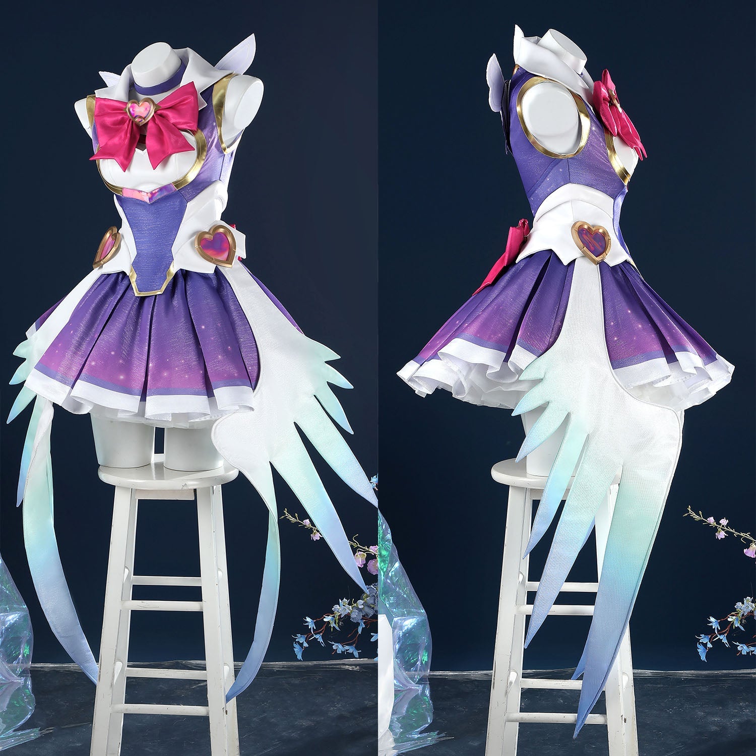 Overwatch 2 Magical Girl Kiriko Dress Full Set Cosplay CostumesThemed Carnival Party Outfit