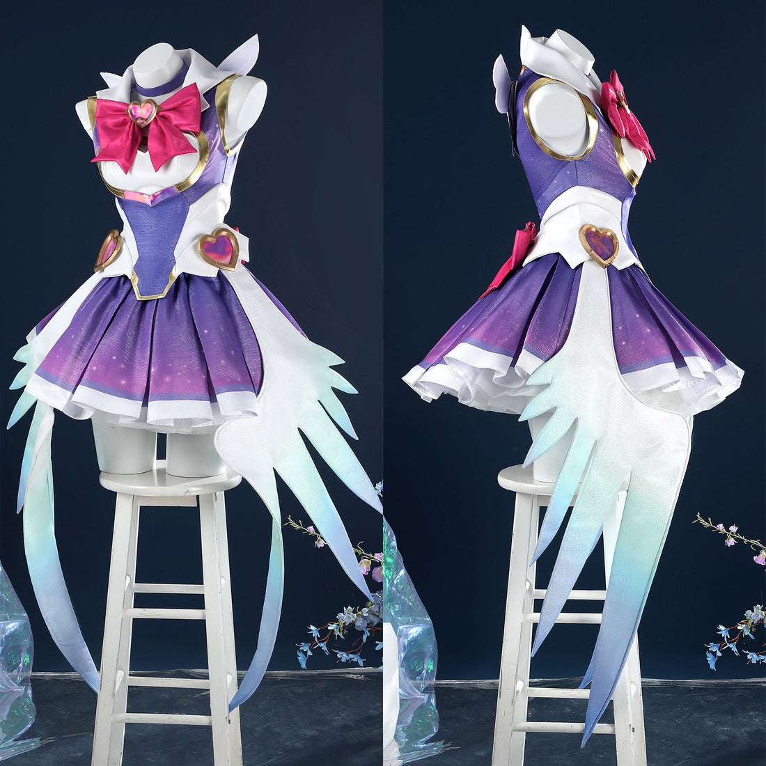 Overwatch 2 Magical Girl Kiriko Dress Full Set Cosplay CostumesThemed Carnival Party Outfit