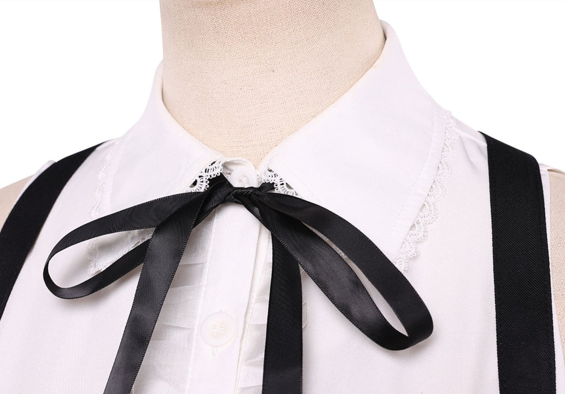 Project Songstress Live Streaming Show Cosplay Costumes HIgh School Gothic Girl Uniform Outfit