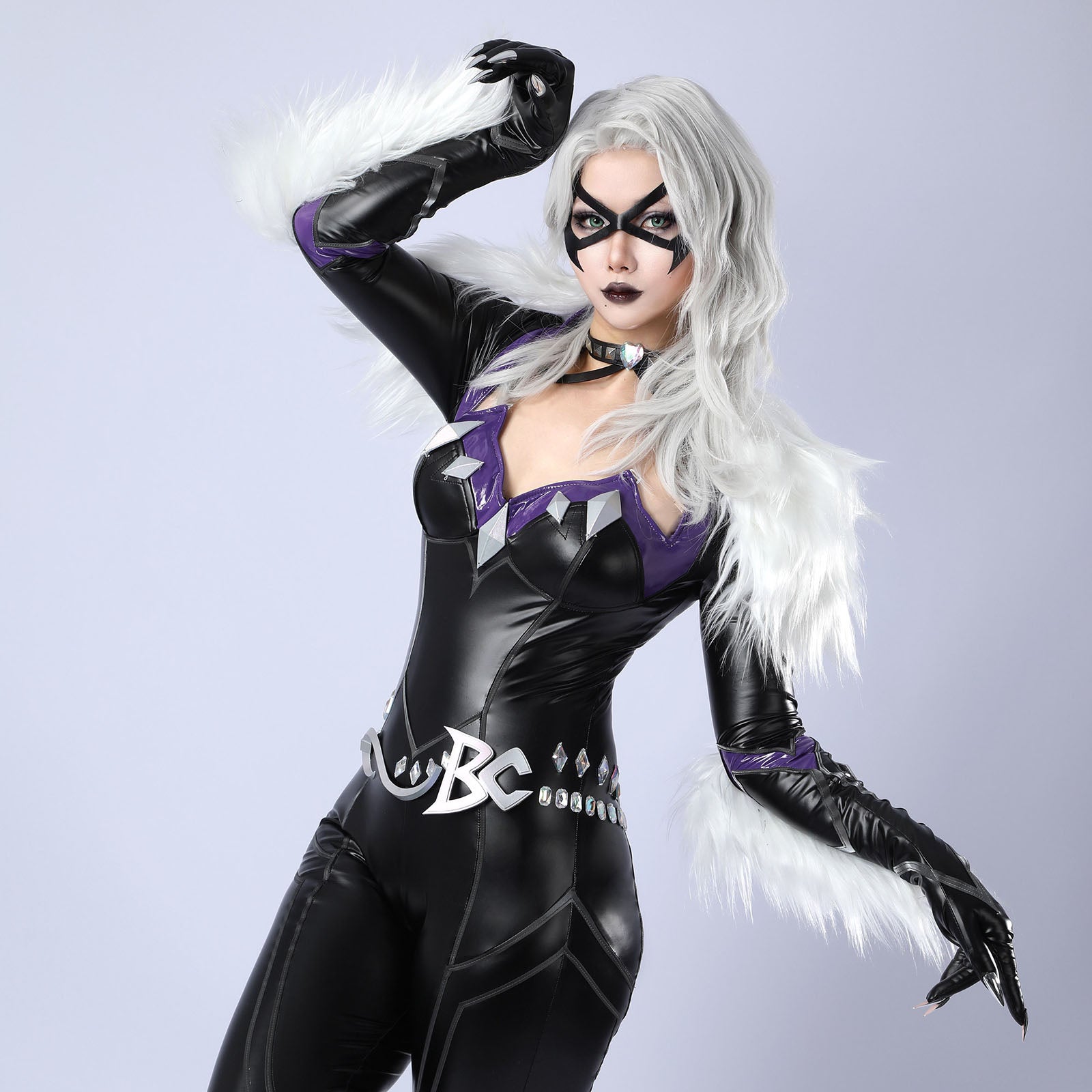 Marvel Rivals Black Cat Felicia Hardy Halloween Outfit Cosplay CostumesThemed Carnival Party Outfit