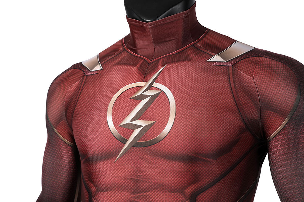Injustice 2 The Flash Male Jumpsuit with Mask Cosplay Costumes
