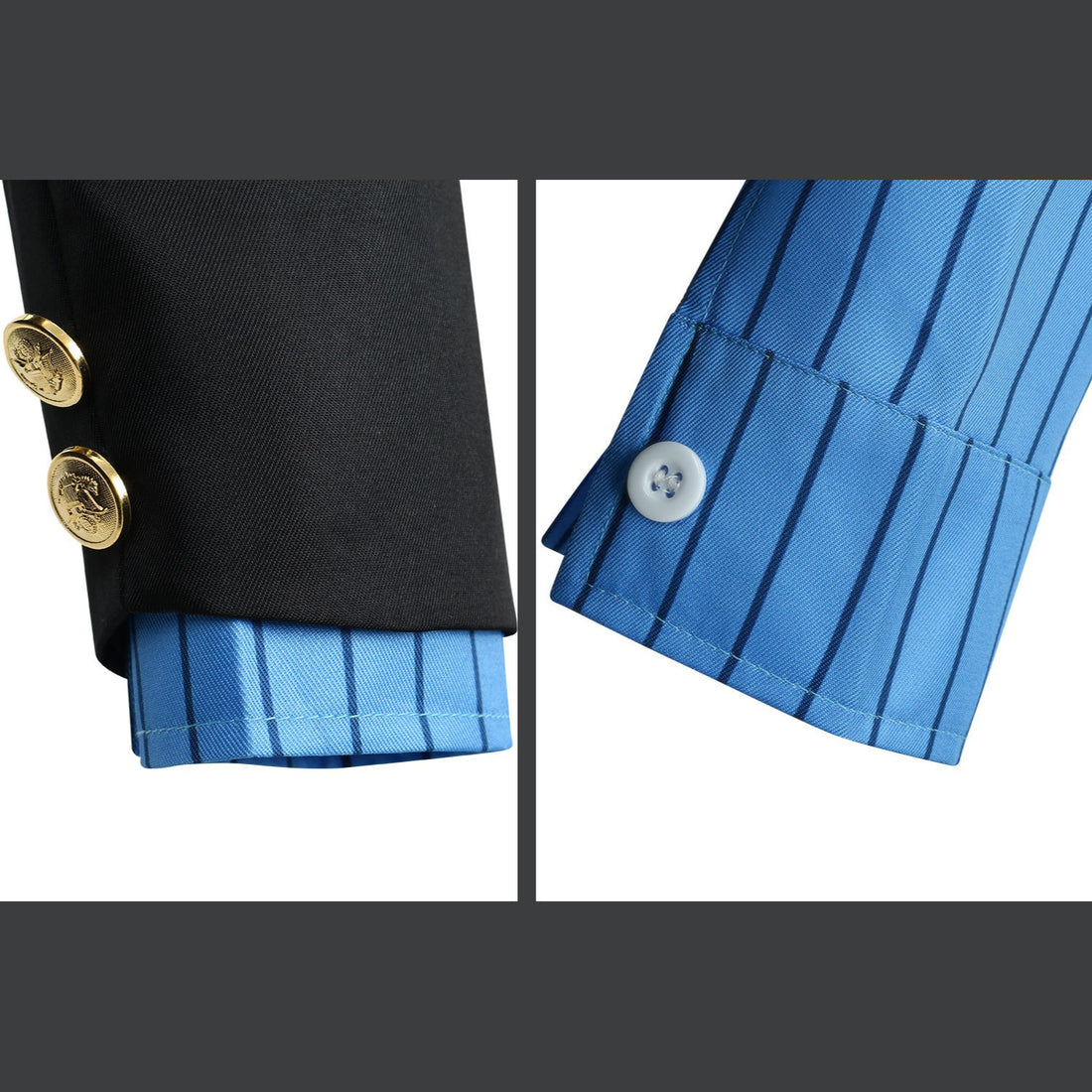 Navigation Sanji Cosplay Costume Blue Yellow Uniform One Piece Halloween Outfit for Men