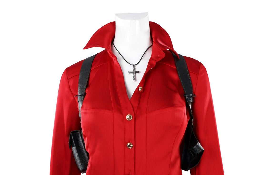 Resident Evil 6 Ada Wong Red Shirt Fullset Cosplay CostumesThemed Carnival Party Outfit
