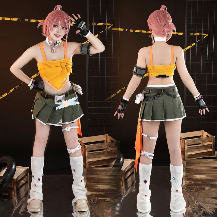 Overwatch 2 X LE SSERAFIM FEARLESS Mercy Cosplay CostumesThemed Carnival Party Outfit