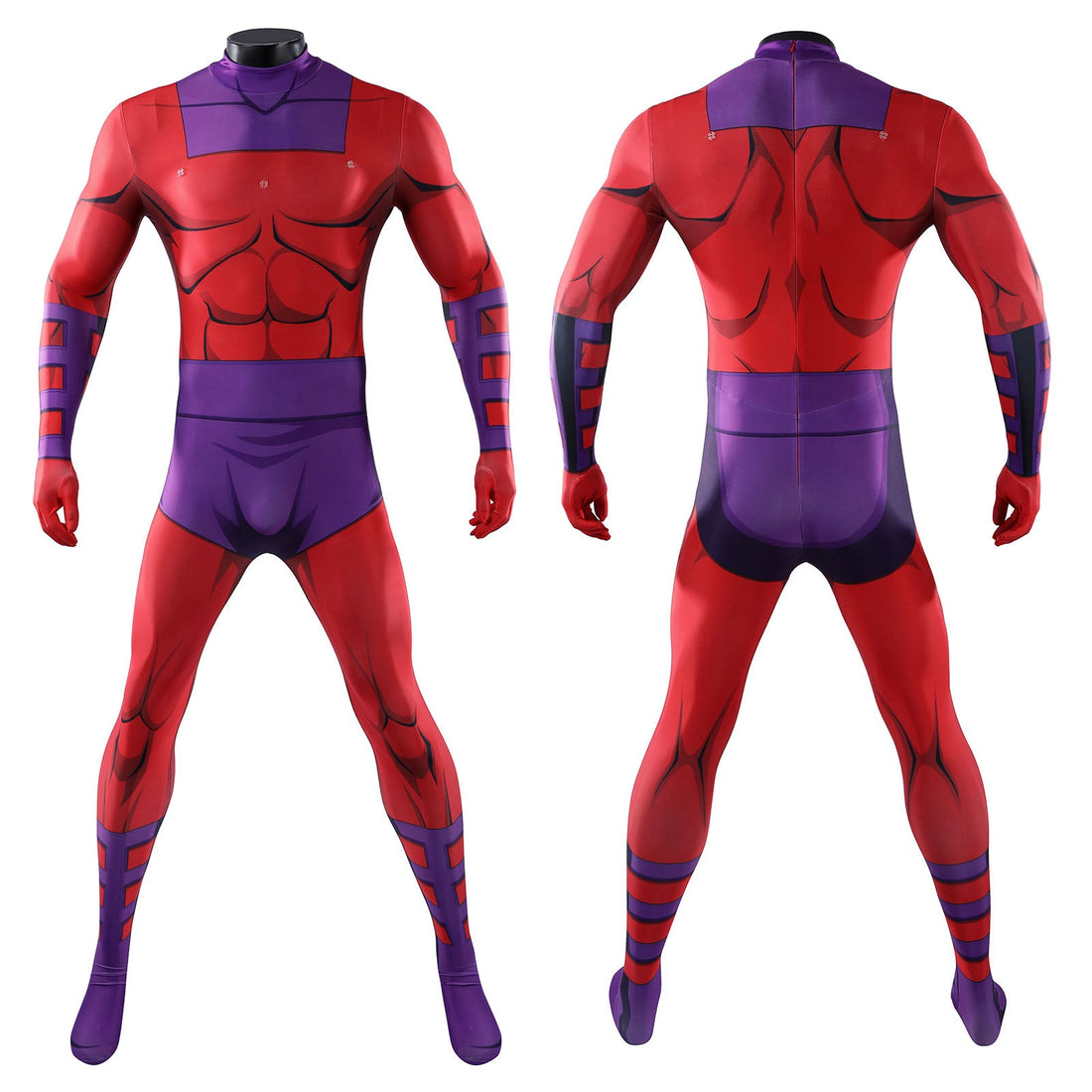 X-Men '97 Magneto Jumpsuit with Cloak Helmet Cosplay CostumesThemed Carnival Party Outfit