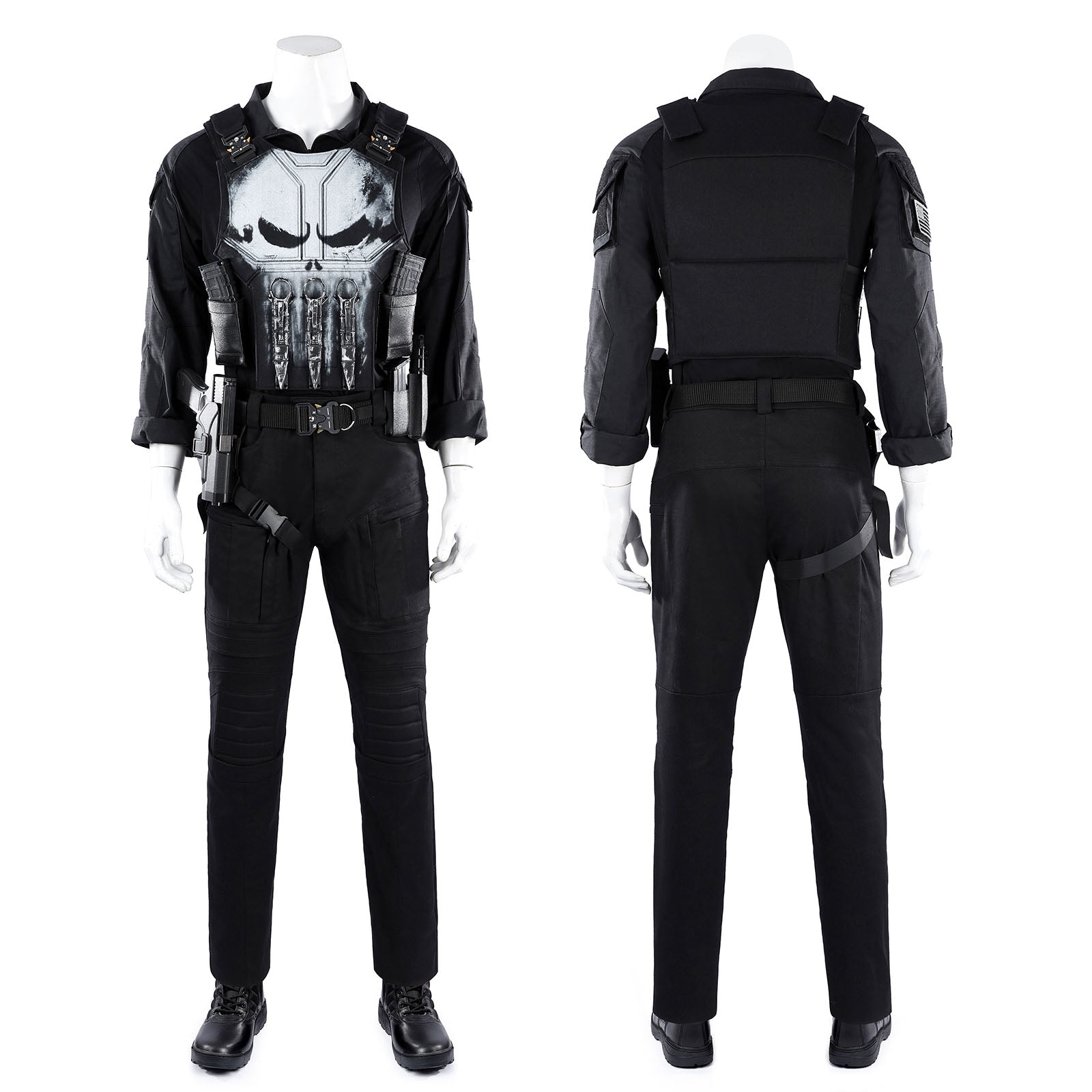 Spider-Man 4 Punisher Cosplay Costumes Brand New Day Halloween Theme Party OutfitsThemed Carnival Party Outfit
