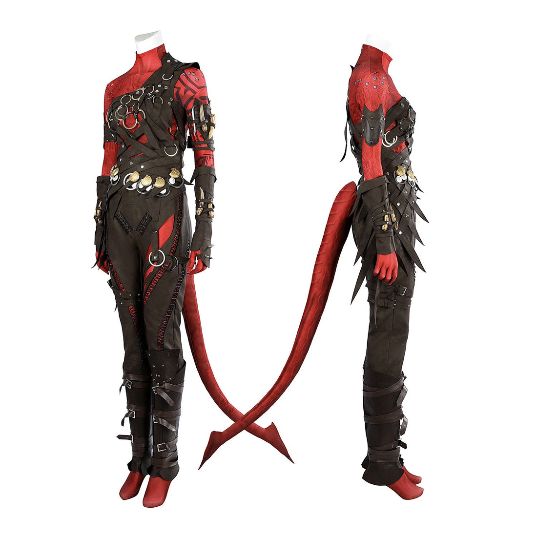 Baldur's Gate 3 Karlach Top Level Full Set Female Cosplay CostumesThemed Carnival Party Outfit