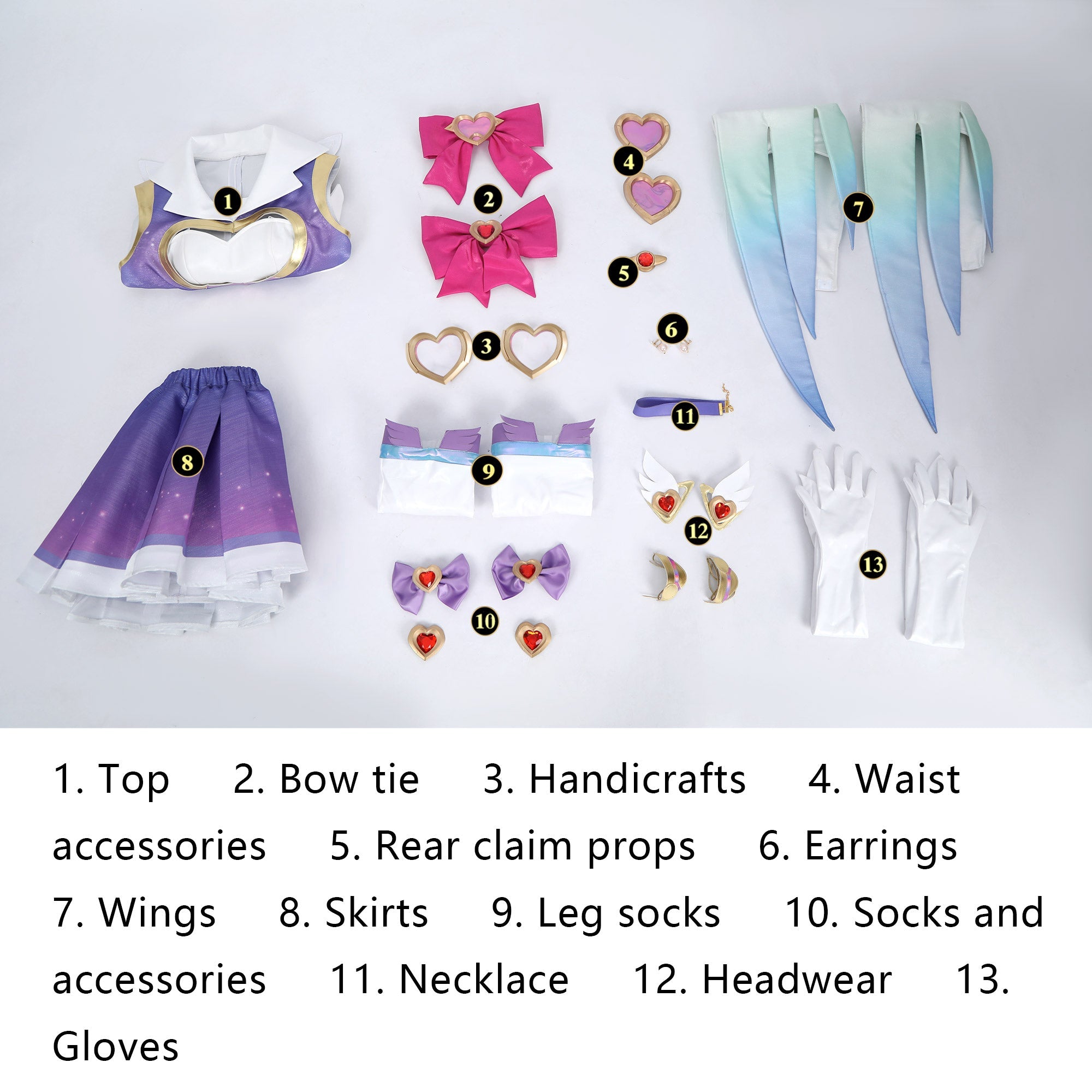 Overwatch 2 Magical Girl Kiriko Dress Full Set Cosplay CostumesThemed Carnival Party Outfit