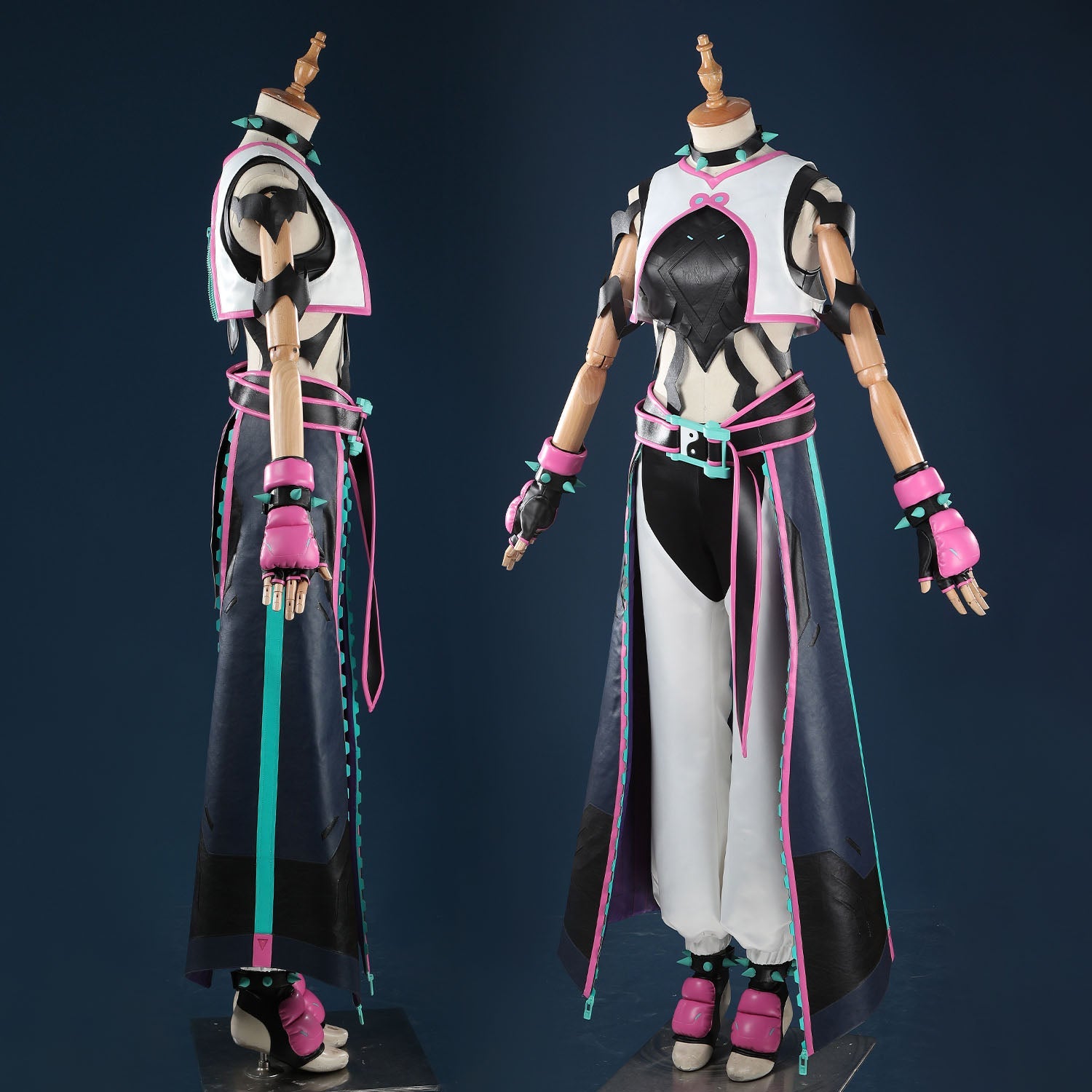 Overwatch 2 X Street Fighter 6 Juri Kiriko Cosplay CostumesThemed Carnival Party Outfit