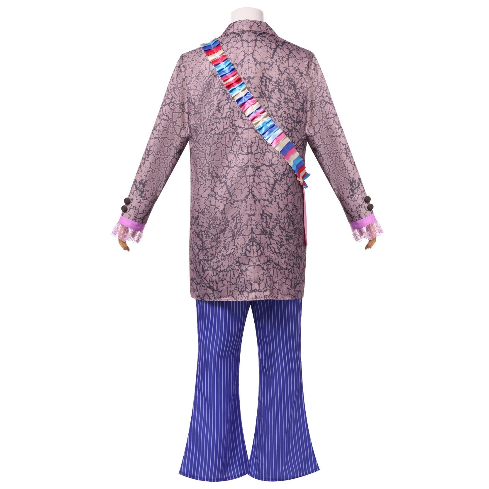 Men's Alice Style Mad Hatter Fancy Suit Cosplay Costume for Halloween Parties