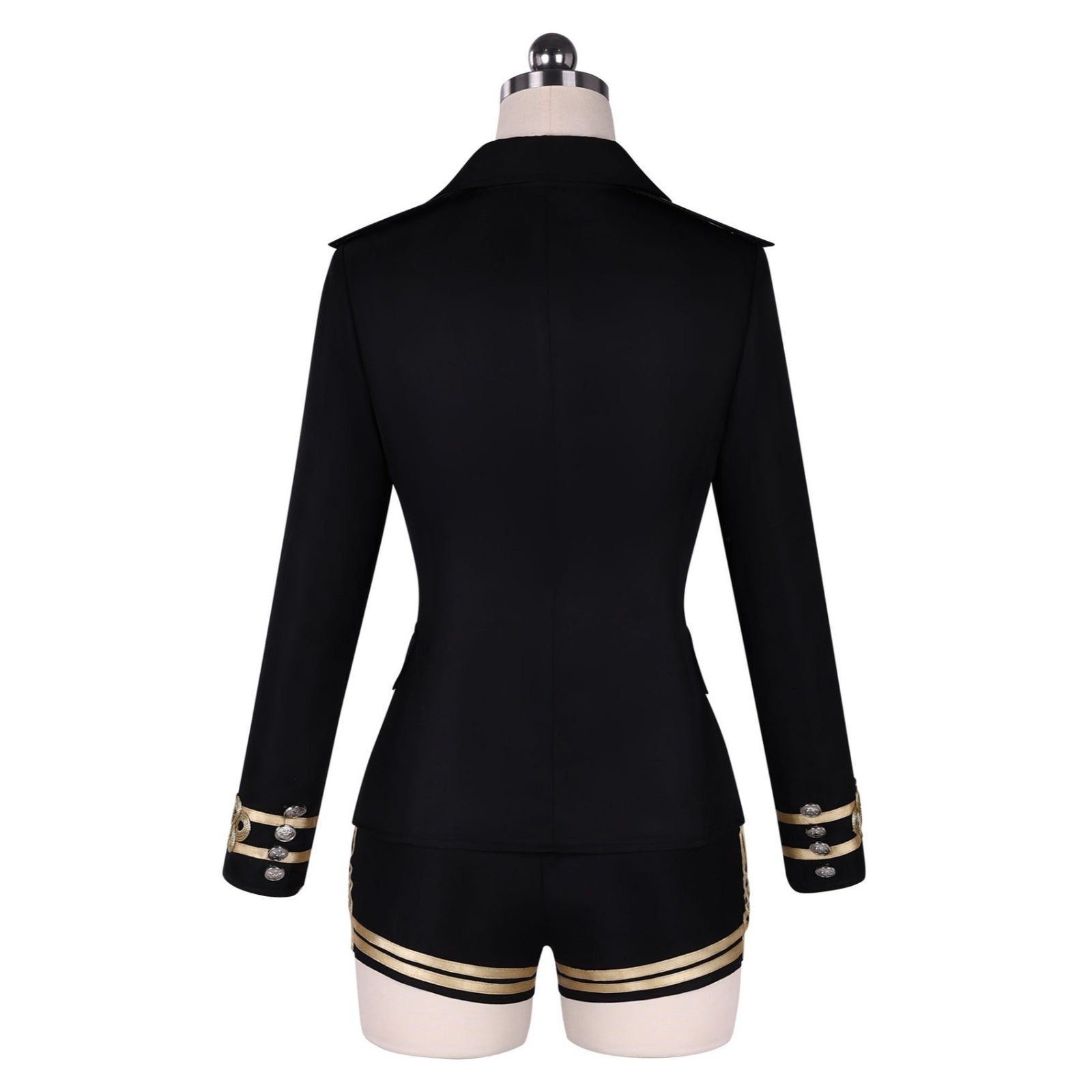 K-Pop Girl IVE Jang Won Young Same Style White Sailor Navy Uniform Stage Outfit