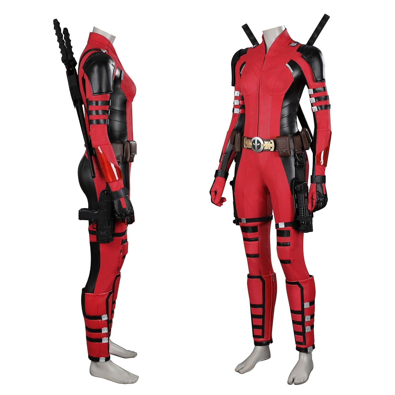 Deadpool 3 Lady Deadpool Film-grade Pro Full Set Cosplay CostumesThemed Carnival Party Outfit