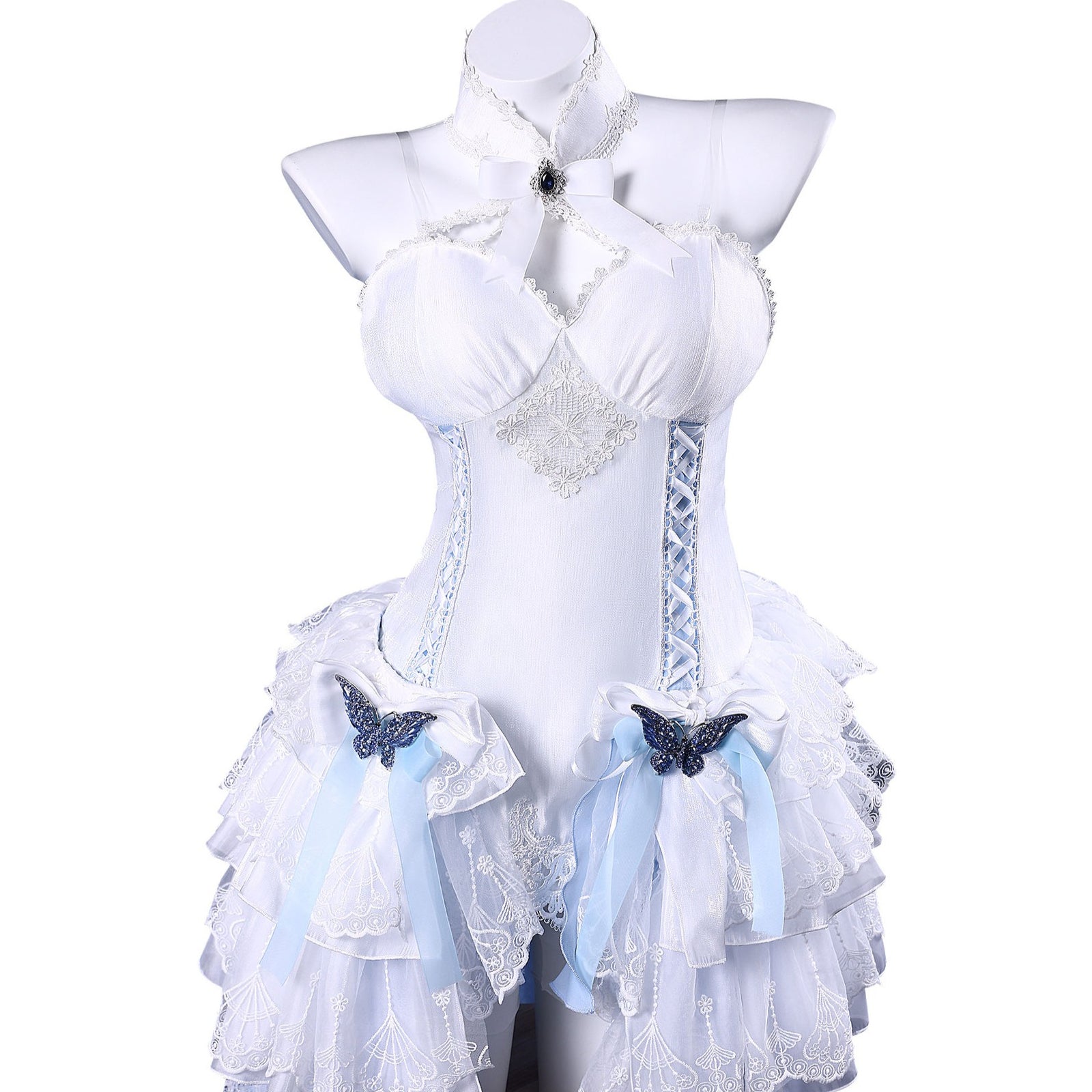 Azur Lane Cheshire White Seaside Melody Wedding Dress Cosplay Costumes