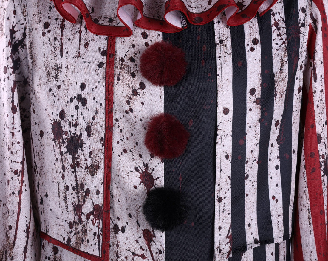 Killer Terrifier Clown Bloodstained Premium Edition Cosplay Costume Halloween Party Joker Outfit