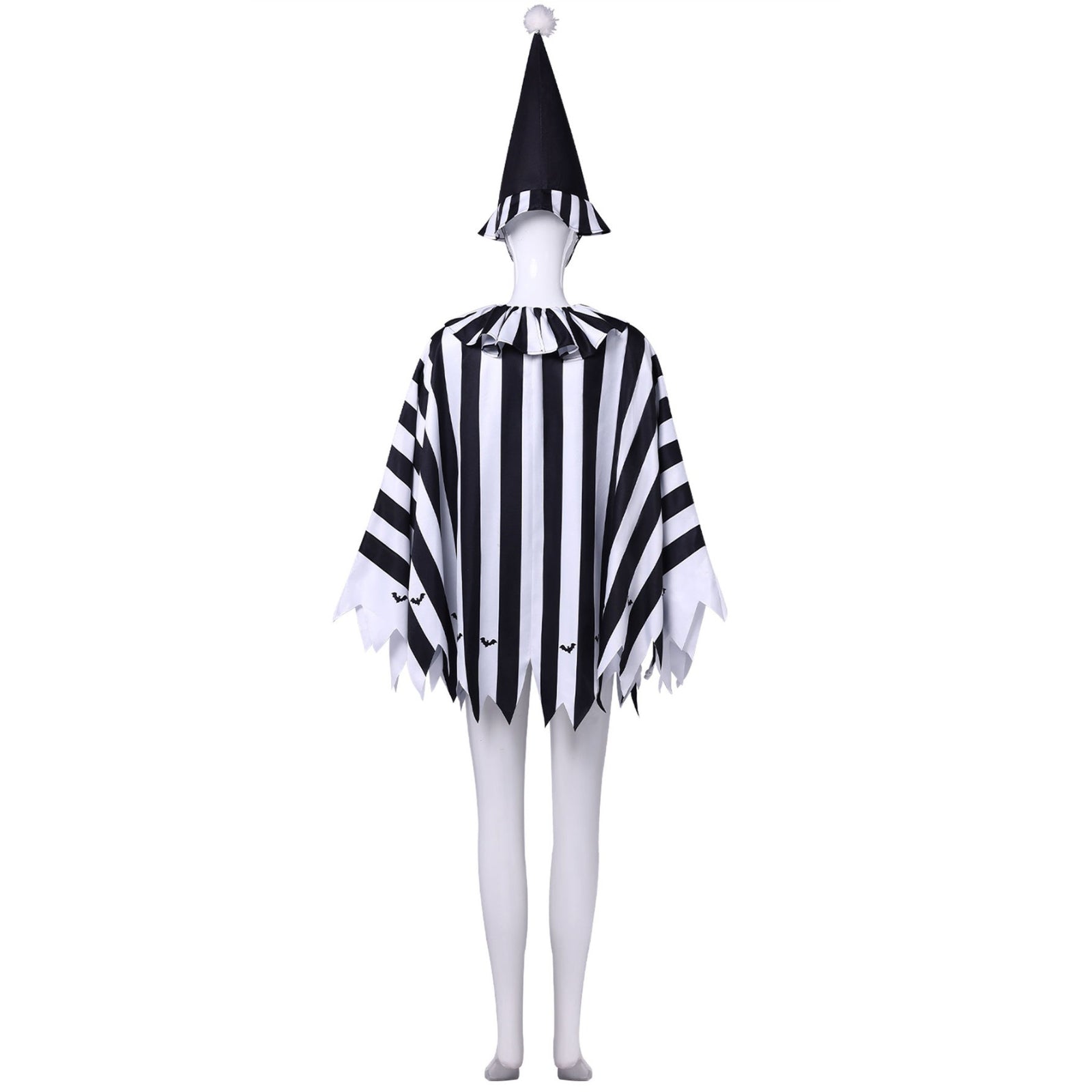 Funny Halloween Clown Cape Cosplay Costume - Quirky Circus Party Cosplay & Performance Cloak