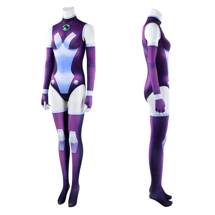 Teen Titans Starfire Super Sons Cosplay Costumes Female Jumpsuit for Halloween Carnival PartyThemed Carnival Party Outfit