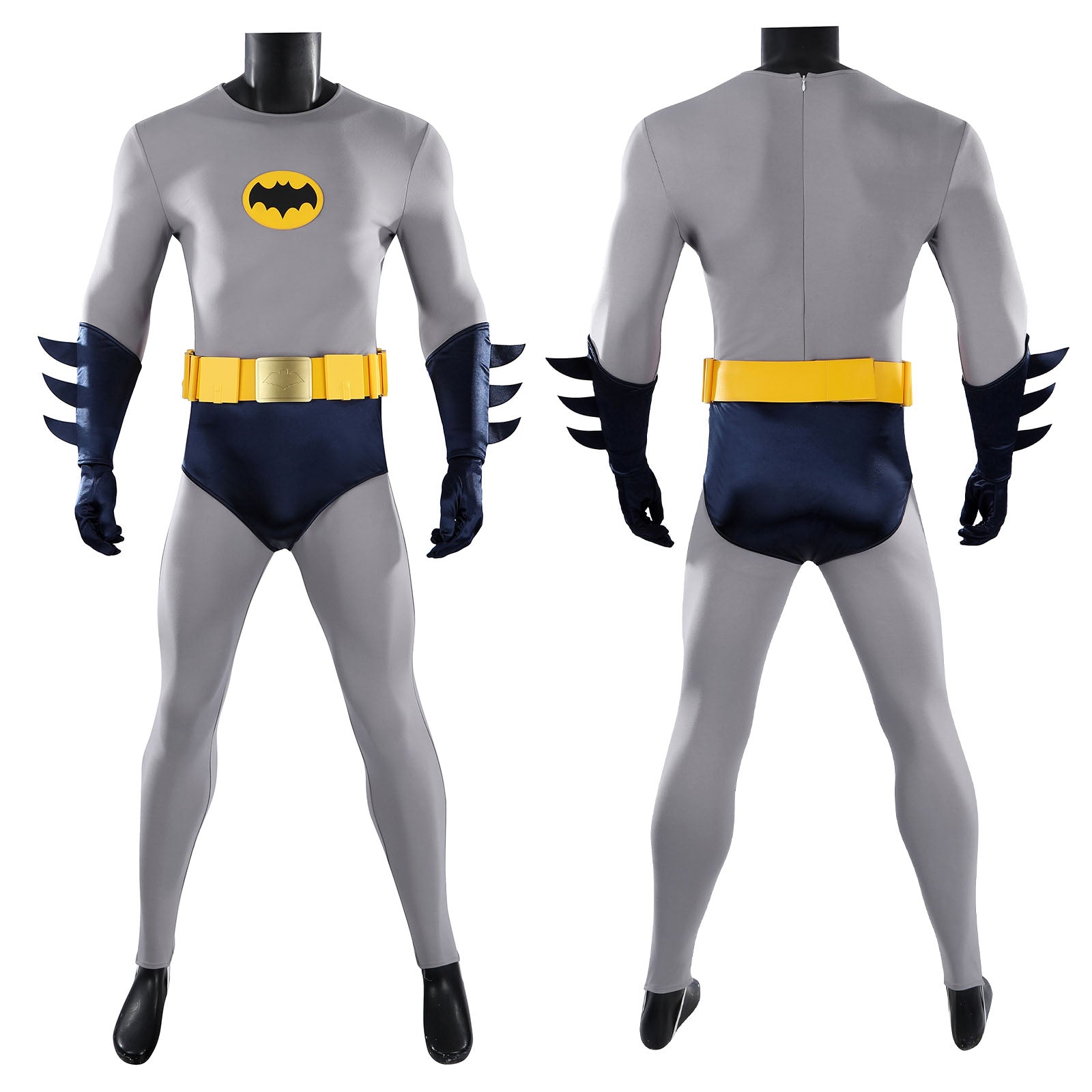 Retro Batman 1966 Adam West Top Level Movie Cosplay CostumesThemed Carnival Party Outfit