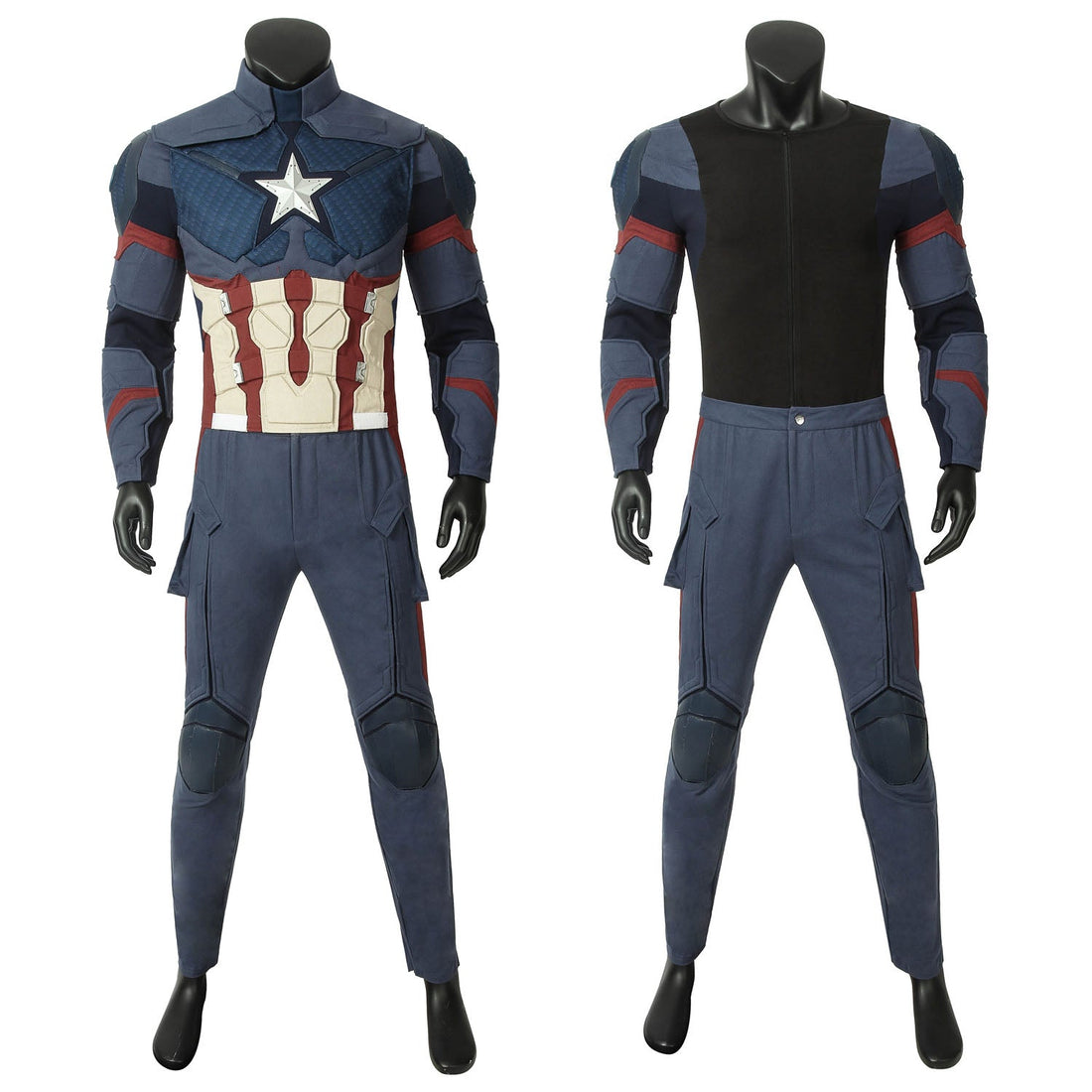 Avengers 4 Endgame Captain America Steve Rogers Male Fullset Cosplay CostumesThemed Carnival Party Outfit